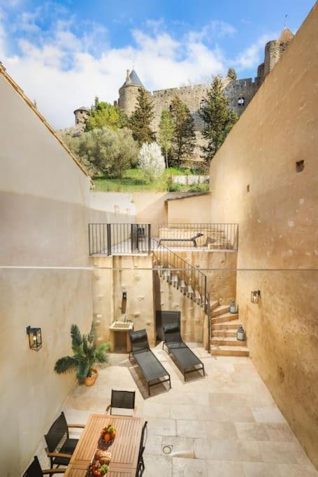 Longue Vie A La Reine - Piscine - Chateau Carcassonne Ngoại thất bức ảnh