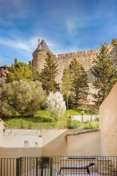 Longue Vie A La Reine - Piscine - Chateau Carcassonne Ngoại thất bức ảnh